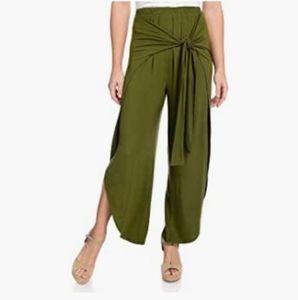 Kate & Mallory Green Open Sides Flowy Pants